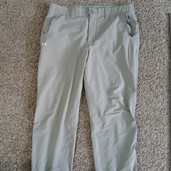 Under Armour Gray Athletic Pants Mens - Picture 3 of 16